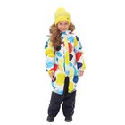 Huppa Lasten talvihaalarit FENNO 2, WHITE PATTERN/ NAVY