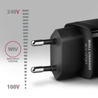 Axagon ACU-DPQ65 GaN Wall charger 65W, 3x port (USB-A + dual USB-C), PD3.0/QC4+/PPS/Apple