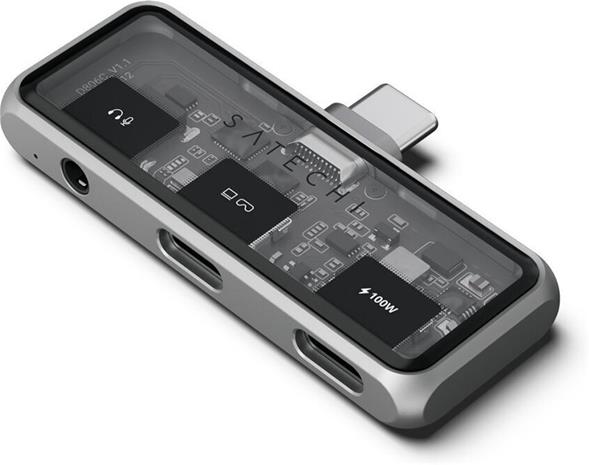 Satechi Mobile XR Hub med ljud - rymdgrå