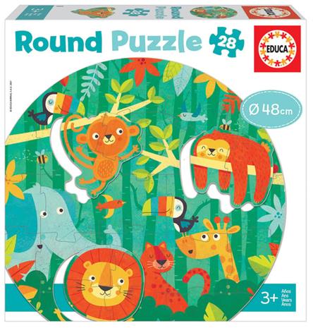 Educa - Round Puzzle, The Jungle (80-18906)