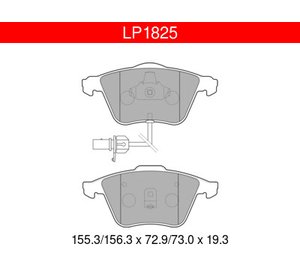 Delphi LP1825 Audi Seat etujarrupalasarja, Moottoripyörävaraosat