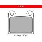 Delphi LP18 Mercedes / Opel / Saab / Volvo etu/takajarrupalasarja, Moottoripyörävaraosat