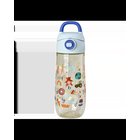 Rice - Kids Drinking Bottle - Plastic with ABC Print - Blue - 550 ml (PLBOT-SABC)