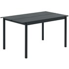 Muuto Linear Pöytä 75x140 Cm - Puutarhapöydät Teräs Antrasiitti - LSTTAB140A01