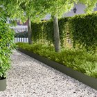 vidaXL Nurmireunus 10 pcs 100 x 25 cm Teräs Oliivinvihreä