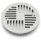 Purus Art deco Lattiakaivon kansi 130 mm, art deco -kuvio, harmaa Harmaa