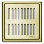 Purus Rib Lattiakaivon kansi Purus Square, 154x154x6 mm Messinki