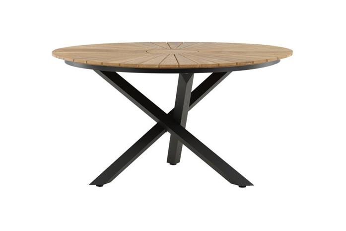 Ruokapöytä Mexico Pyöreä 140 cm Ruskea/Musta - Venture Home