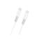 Dudao L25SC 60W USB-C - USB-C Cable with Soft Silicone Braid 2m - White – kuva 3