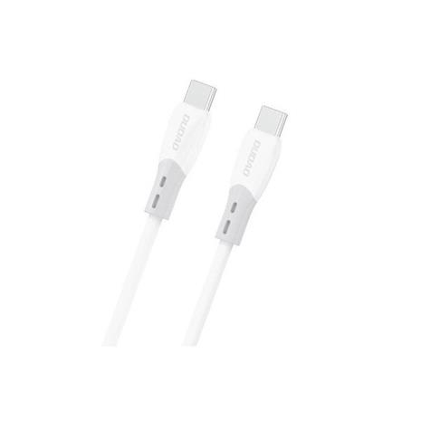 Dudao L25SC 60W USB-C - USB-C Cable with Soft Silicone Braid 2m - White