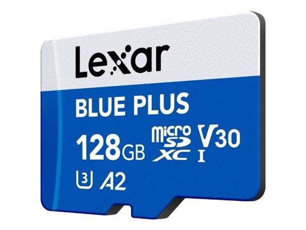Lexar Blue Plus microSDXC -kortti, 128 Gt