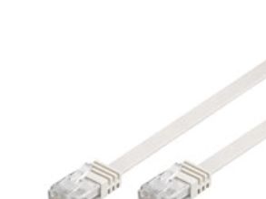 Flat Lan-kaapeli Cat 6 U/utp valkoinen 2m