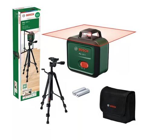 Bosch PLL 360-1 Basic (0603663L01) 2xAA punainen, linjalaser
