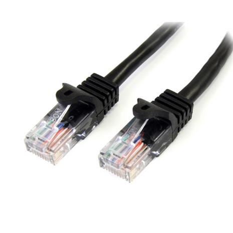 StarTech.com Cat5e Patch Cable with Snagless RJ45 Connectors - 3m, Black