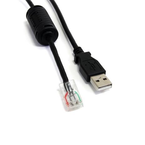 Startech Smart UPS Replacement USB - RJ45 -kaapeli, Musta, 1.8m