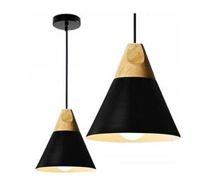 Riippuvalaisin Toollight Scandi A, musta, puuyksityiskohdat