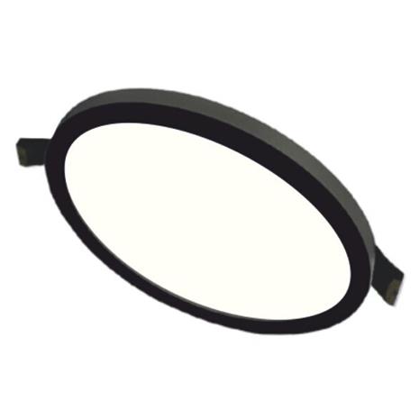 Upotettava pyöreä musta LED-valaisin Split 16W – kuva 1/1