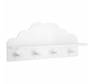 Cloud-naulakko hyllyllä, valkoinen