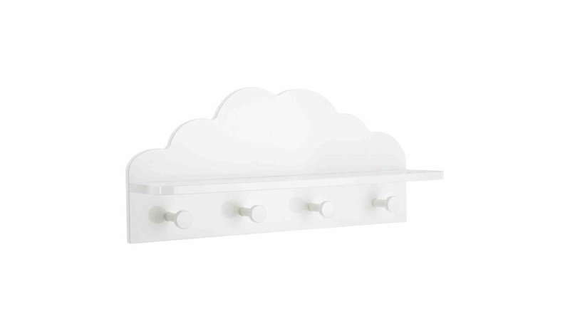 Cloud-naulakko hyllyllä, valkoinen