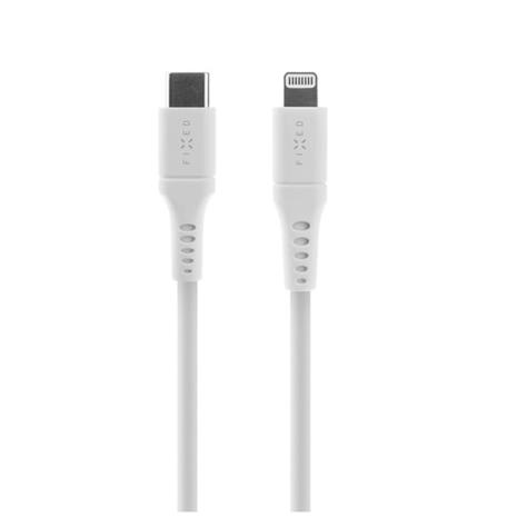FIXED LIQUID Silikonikaapeli USB-C/Lightning 2m Valk.