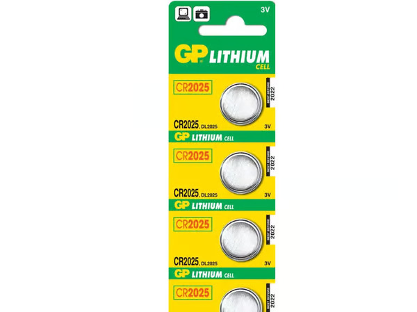 GP-Paristo CR2025 Lithium, 5 kpl