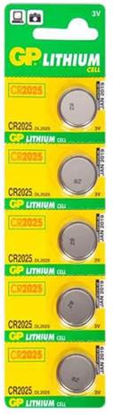 GP-Paristo CR2025 Lithium, 5 kpl