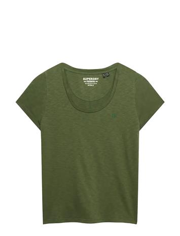 SUPERDRY Studios Scoop Neck Tee - FOUR LEAF CLOVER - 14