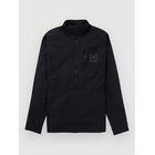 Burton ak Bkr Str Flc Fz Vetoketjullinen huppari true black Miehet