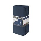 Faro aluslakana kuminauhalla Jersey SOFT, 200x220 cm, 100 % puuvillaa, 25 cm, tummansininen
