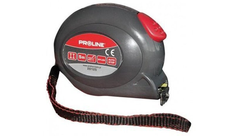 Proline-mittari, 8m, nailonpinnoite, automaattijarru