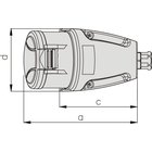 Pistorasia kiinteä 16a 4p 400v Ac Ip44 Elektromet Gsm16a-4