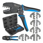 Geko-puristuspihdit G01769, 220 mm, 5 vaihtoleukaa, ergonomiset kahvat, leukojen pikavaihto, kestävä kantolaukku
