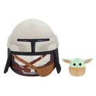 Squishmallows 30 cm Mandalorian ja 9 cm Grogu pehmot