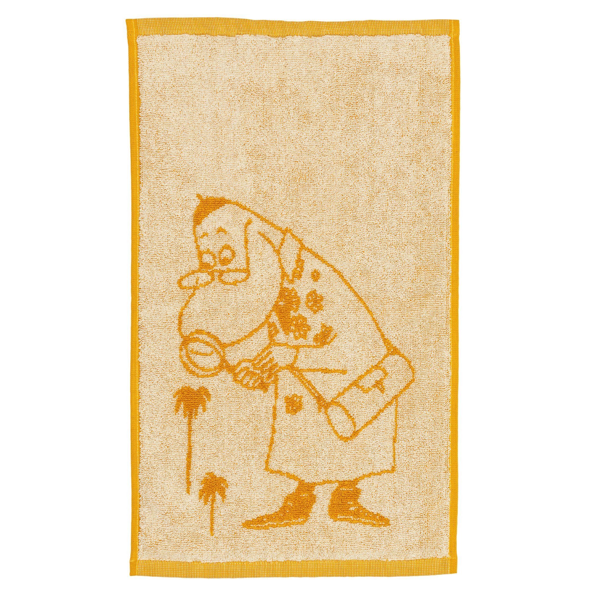 Moomin Arabia Moomin Pyyhe Hemulen 30x50 Cm - Pyyhkeet & Kylpypyyhkeet Luomupuuvilla Ochre - 1086262