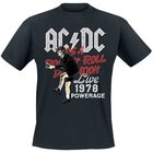 AC/DC - Live 78 - T-paita - Miehet - Musta