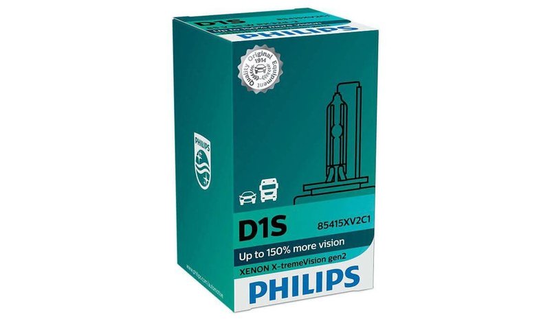 Ajovalopolttimo Xenon X-tremeVision, D1S, Philips