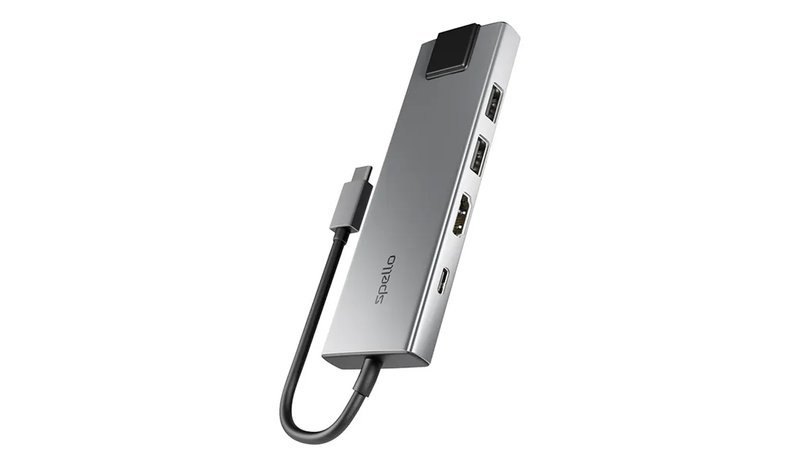 Spello USB-C Hub 9in1, Space Gray