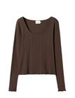NOELLA Karmia Top - CHOCOLATE - M