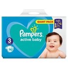 Vaipat PAMPERS Active Baby, Giant Pack, koko 3, 6-10 kg, 90 kpl.