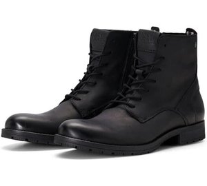 Klassiset kengät Jack & Jones Jfwalbany Leather Anthracite SN, mustat, 40