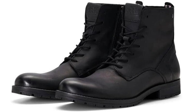 Klassiset kengät Jack & Jones Jfwalbany Leather Anthracite SN, mustat, 40