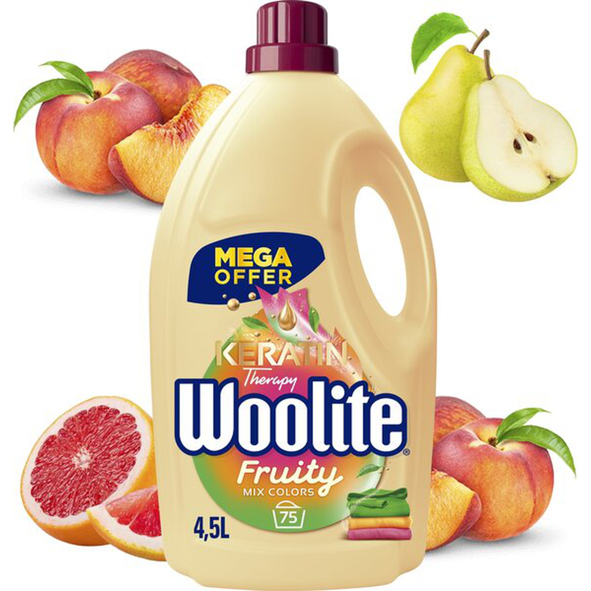 Woolite Fruity pyykinpesuaine, 4,5 l