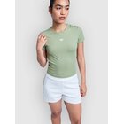Roxy Rise & Vibe Rib T-Paita oil green Naiset