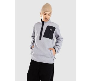 Burton Cinder Half-Zip Fleeceneule gray heather Miehet