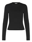 ORGANIC BASICS Everyday Regular Long Sleeve Tee - BLACK - S