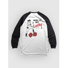 Loose Riders Here To Get Lucky Long Sleeve Jersey white Miehet
