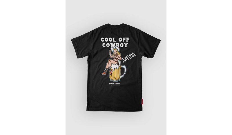 Loose Riders Cool Off Cowboy Tech Tee black Miehet