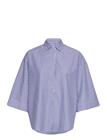 FRENCH CONNECTION Rhodes Pop Strp Ss Popovr - LINEN WHITE/MARINE - M