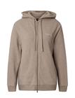 LEXINGTON CLOTHING Chloe Zip Hood - LIGHT BROWN MELANGE - L