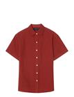 LEXINGTON CLOTHING Casual Short Sleeve Linen Shirt - RUST - S